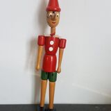 Jouet en bois Pinocchio vintage