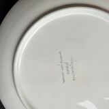 5 assiettes barbotine poissons coquillages Sarreguemines vintage