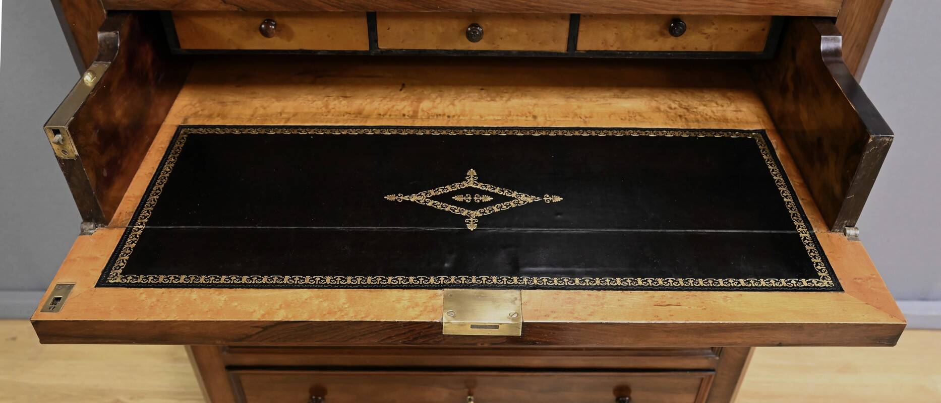 Rosewood Weekly Secretary Desk – Late 19th Century
