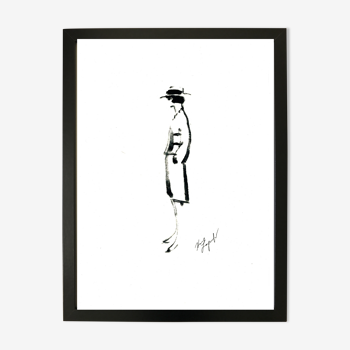 Drawing by Karl Lagerfeld for Chanel