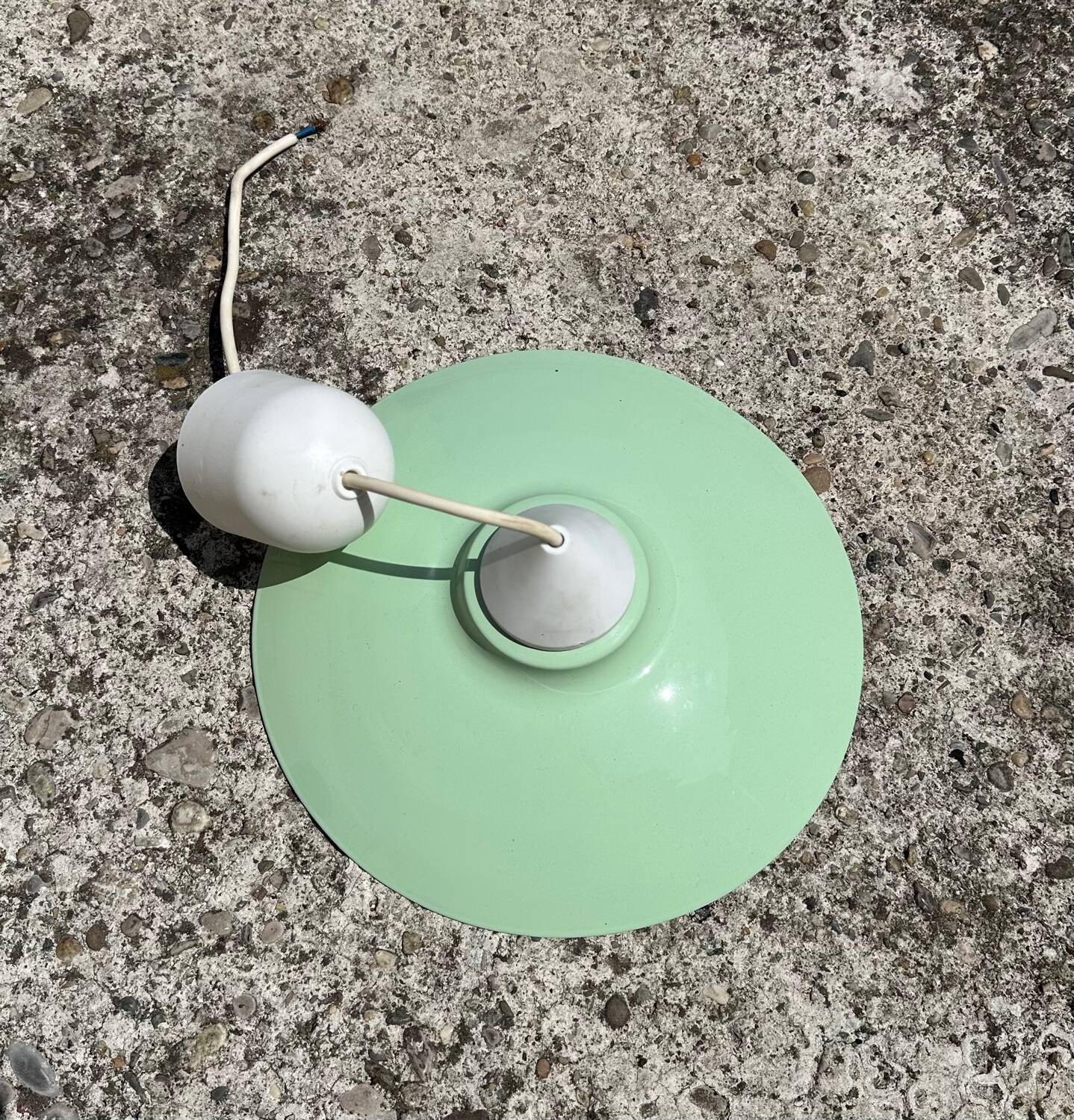 Pendant lampshade metal new paint vintage style