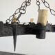 Renaissance style wrought iron chandelier