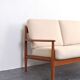 Mid-Century Danish Teak & Wool Sofa by Grete Jalk for France & Søn