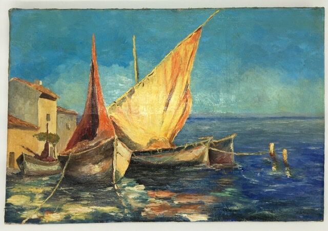 Marine oil on canvas, 1970s