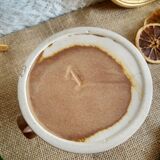 Hand candle holder in sandstone vintage cellar rat