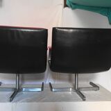 Pair of leather armchairs by Raphael Raffel from the 70s