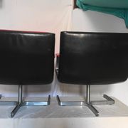 Paire de fauteuil en cuir de Raphael Raffel des années 70