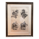 Old Engraving Nose Nasal Cavity NICOLAS HENRI Jacob Bourgery Medical Anatomy