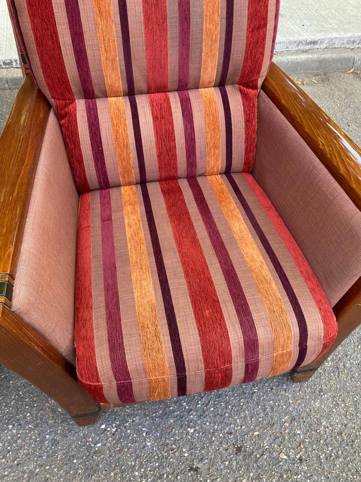 2 Art Deco inspired armchairs Cavel France 2000s