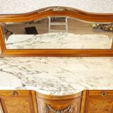 French Mahogany Buffet with Mirror, Late 19th Century