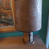 Vintage cork lamp from the 60s, 70's