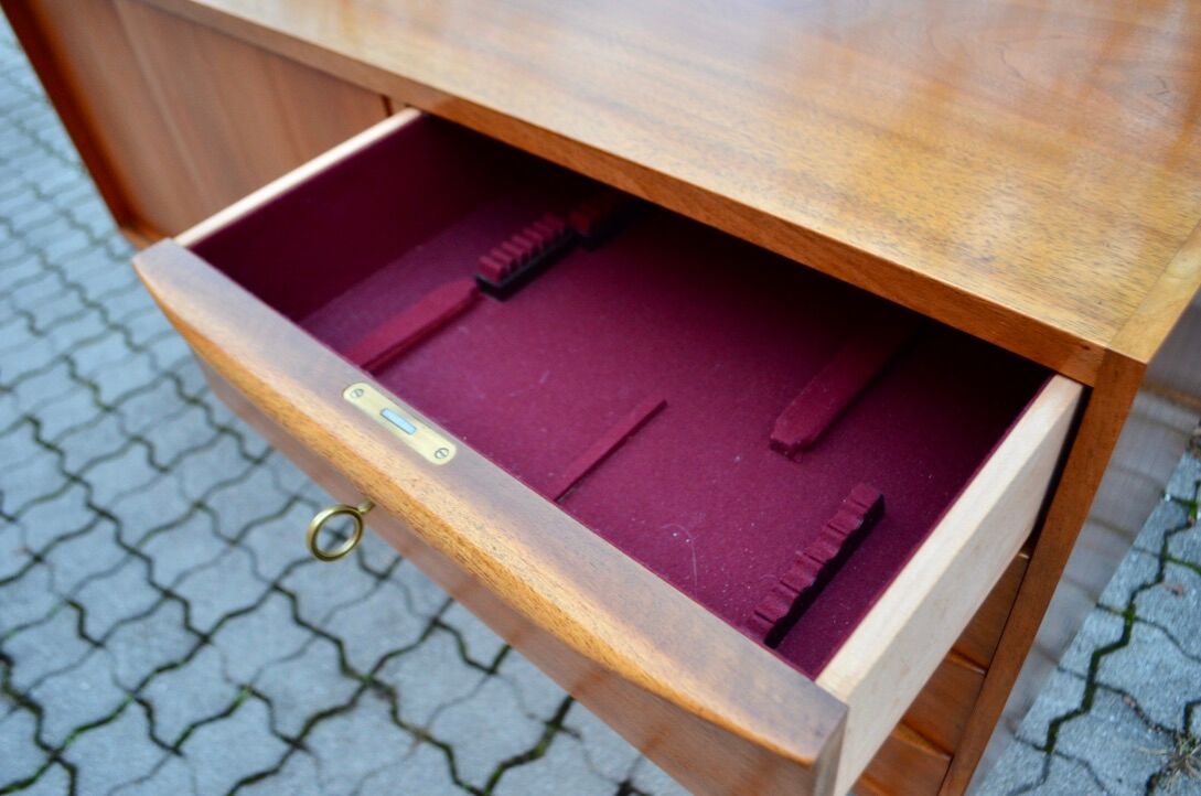 German Mid-Century Walnut Sideboard from A.M.T.