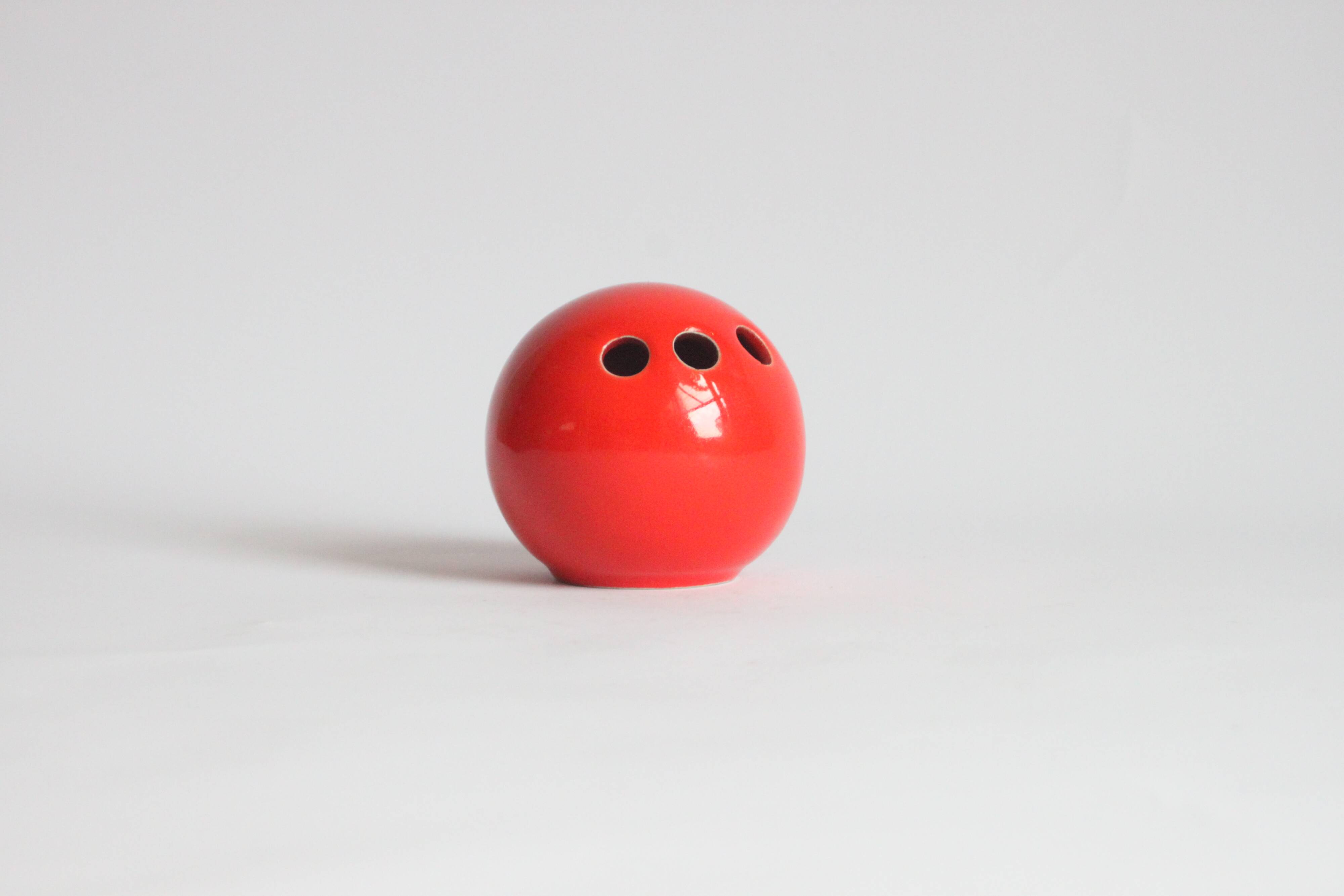 Ball vase with three holes by Pino Spagnolo for Sicart Italy 1960s
