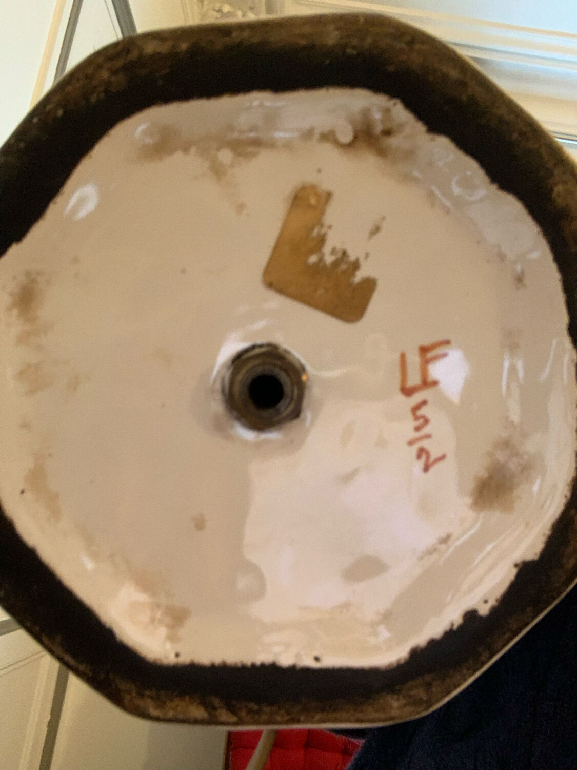 Antique vase lamp from Asia