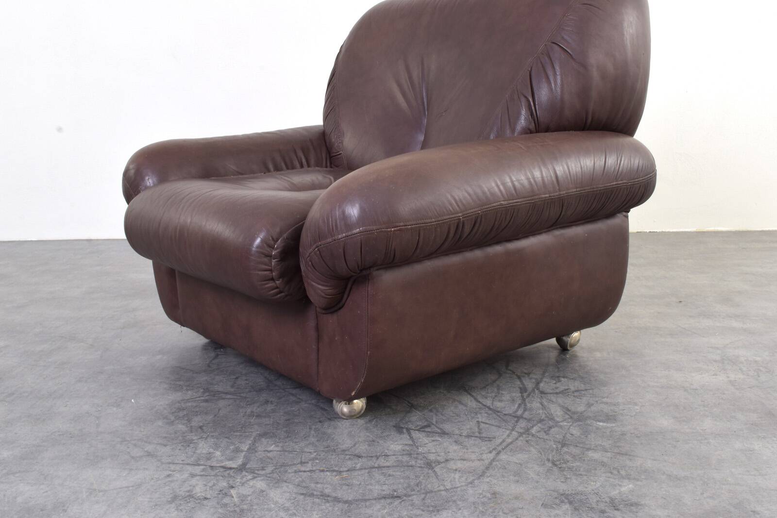 Mid-Century Italian Lounge Chairs, 1970s, Set of 2.