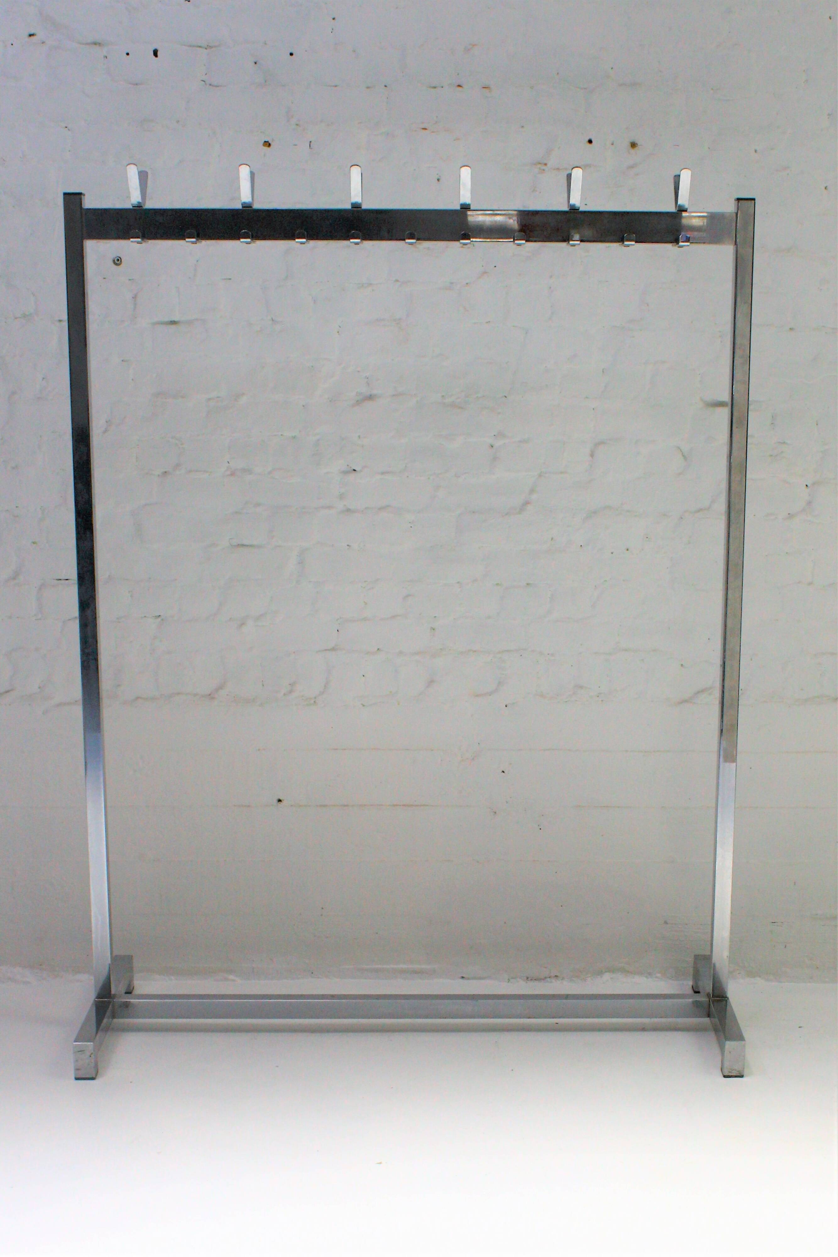 Vintage Chrome Coat Rack