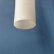 Suspension longue Mid-Century en verre opalin
