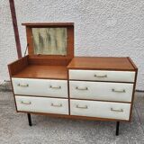 COMMODE COIFFEUSE VINTAGE ROGER LANDAULT