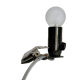 Clip-on small bedside lamp, Buchleseleuchte Germany 1950s
