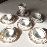 Partie de service à café en porcelaine de Limoges