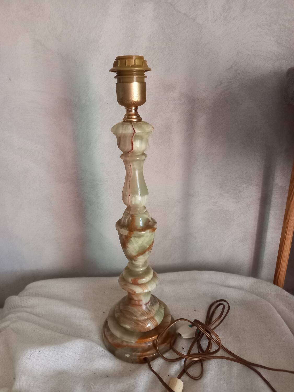 Lampe vintage en onyx