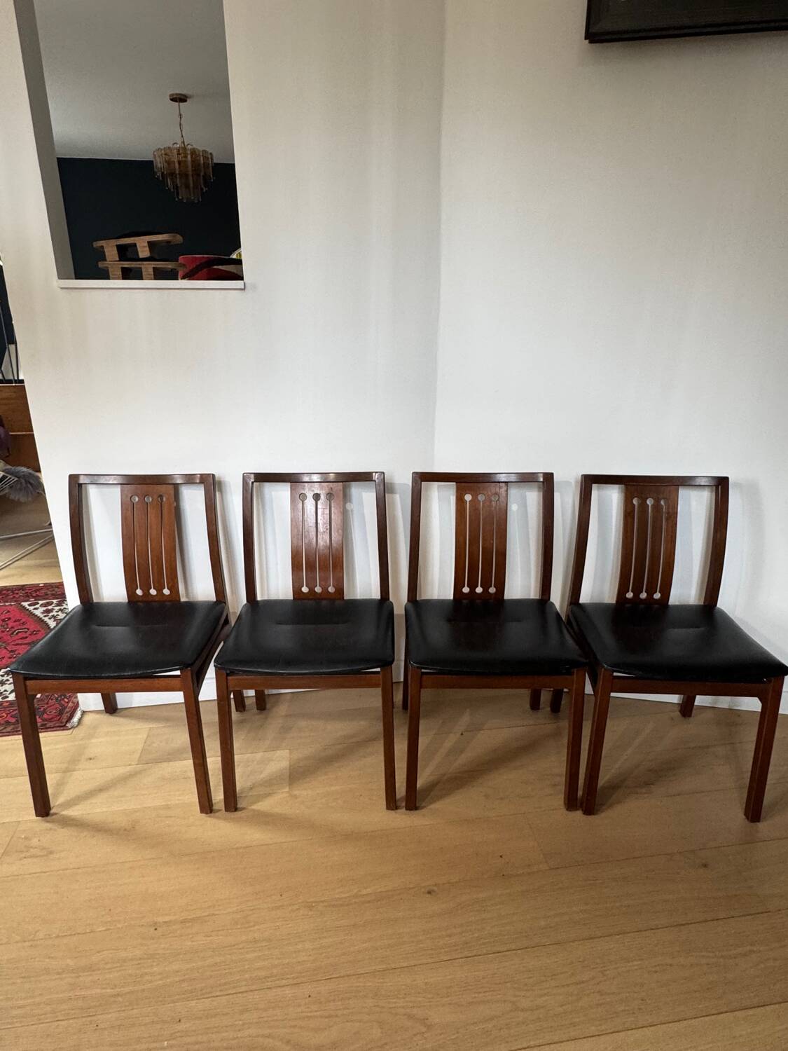 4 chairs by Jacques Hauville