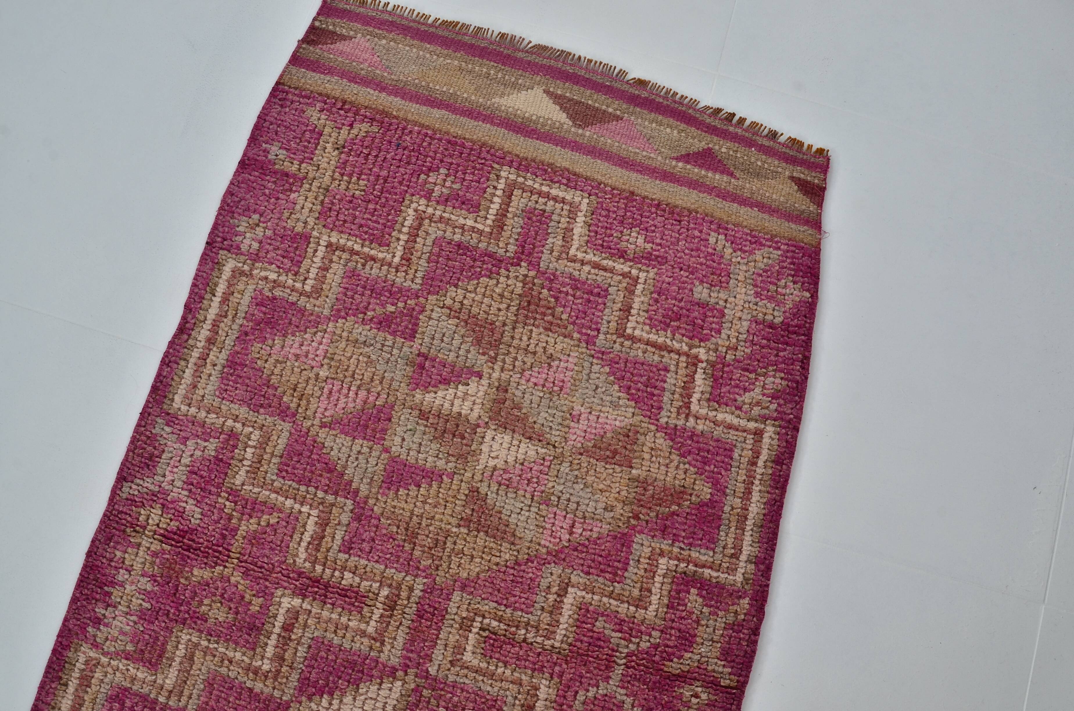 Geometric Vintage Anatolian Runner Rug sku 2174