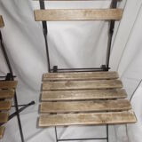 Old pair of folding garden chairs
