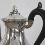 Antique silver-plated coffee pot by Christofle