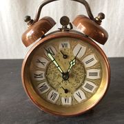 Réveil Japy cuivre décoration années 70 vintage