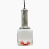 Murano Glass Cube Pendant Lamp, Italy, 1970s