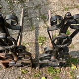 Paire de chenets anciens
