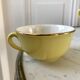 Set of 8 pastel colored cups Digoin Sarreguemines 50s