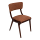 Mid-Century Modern Bumerang Chair, Orange Mix, Poland, 1960s