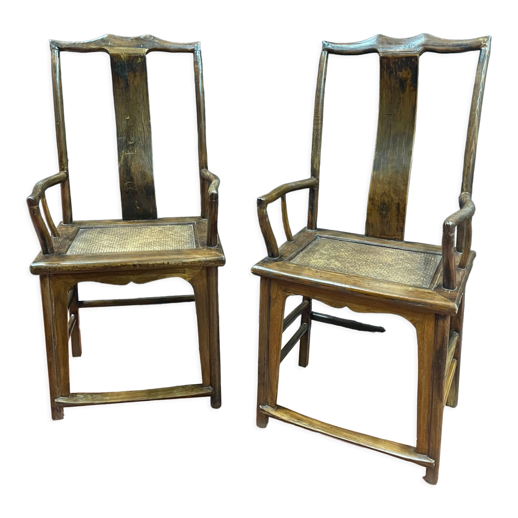 Pair of 19th century dignitary armchairs