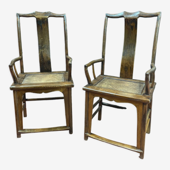 Pair of 19th century dignitary armchairs