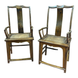Pair of 19th century dignitary armchairs