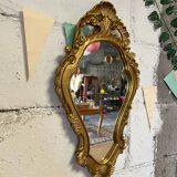Louis XV style gilded mirror