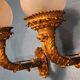 Pair of wall light  bronze "Torches / torches" early twentieth century