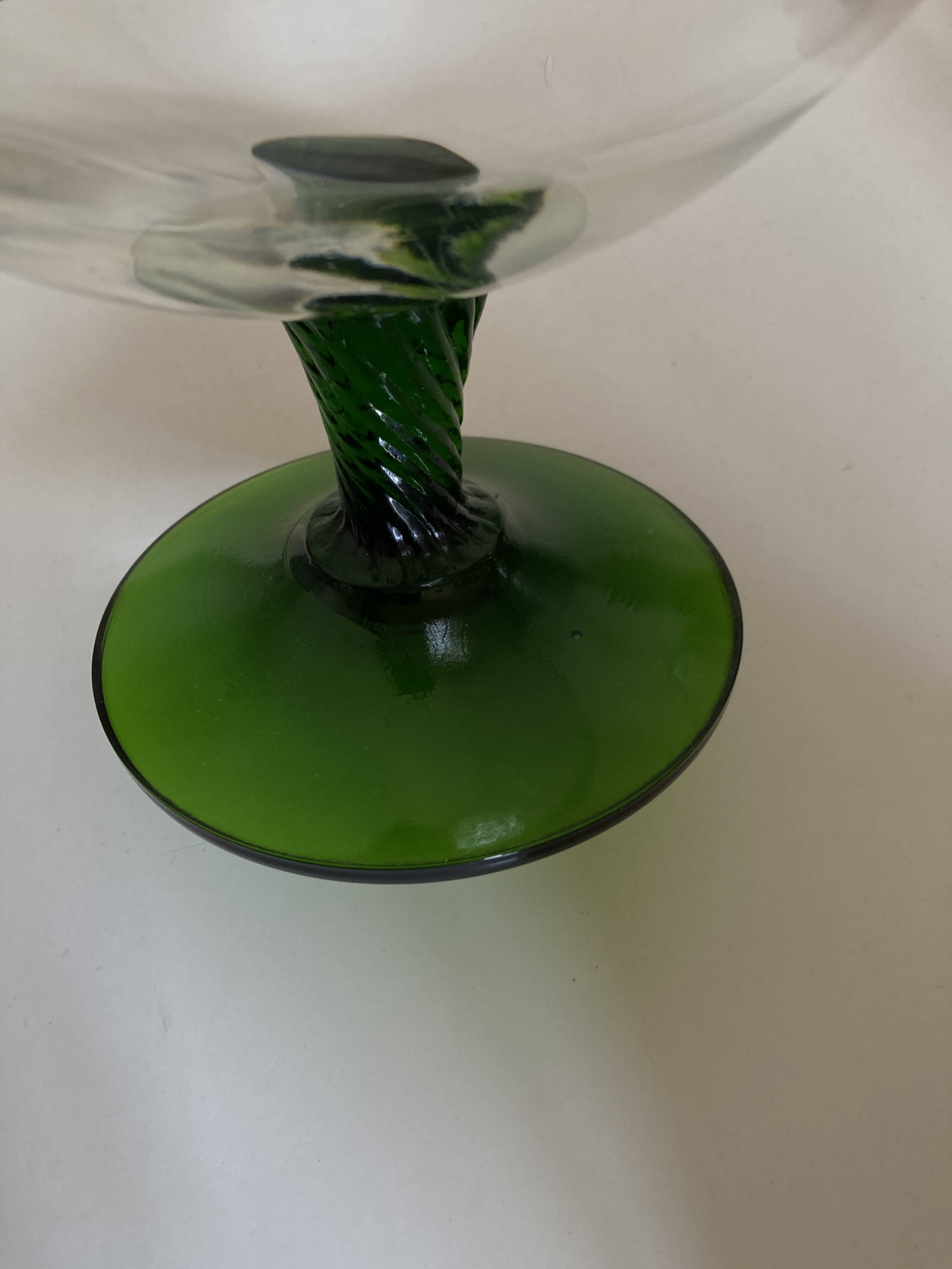 XXXL vase in Empoli glass, Italian work, Italy 1960