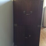 Convenient to end Navy 19th blond mahogany