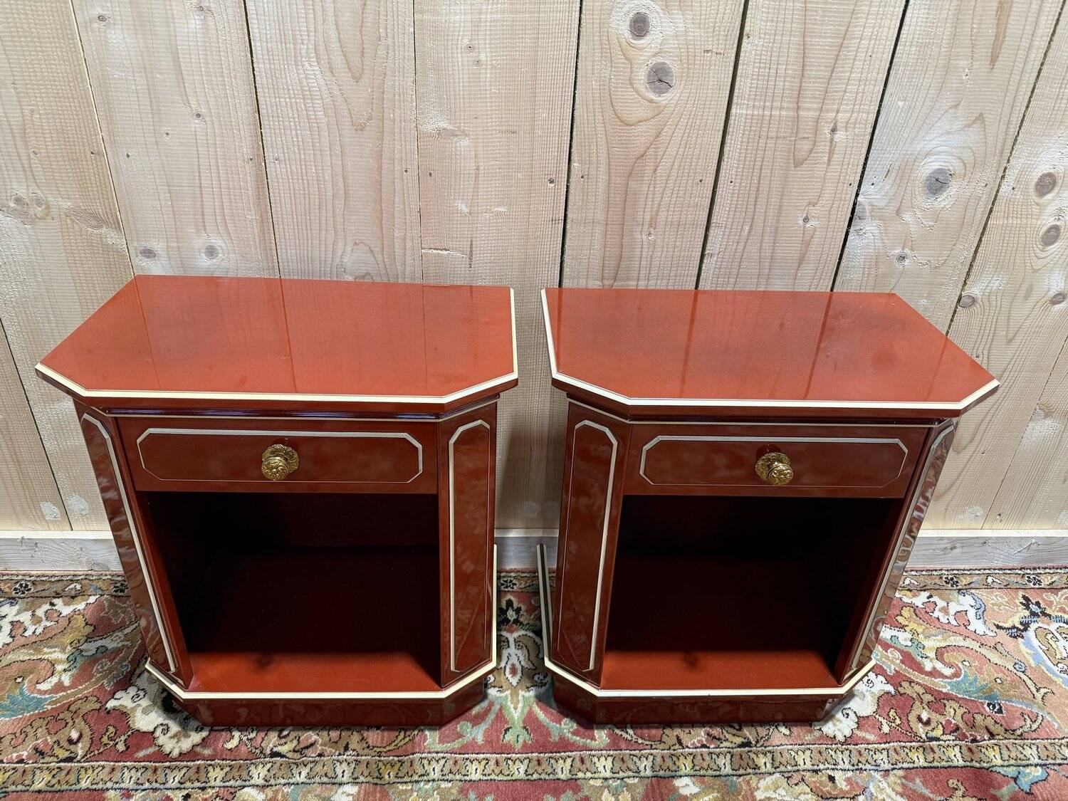 Paire de tables de chevets 1970 "Maurice Hirsch"