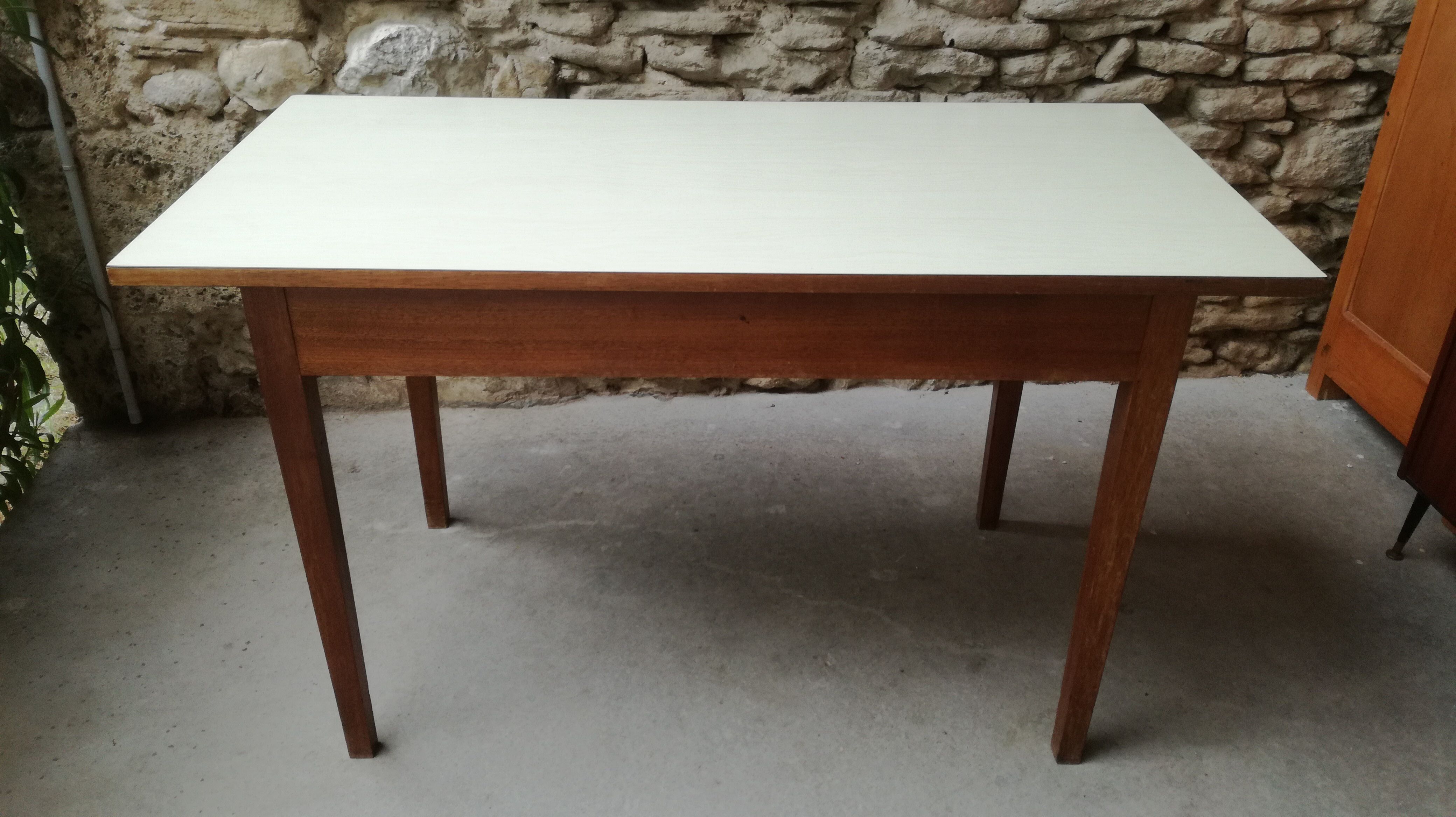 Vintage table wood and formica