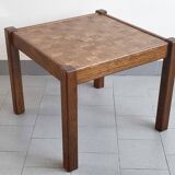 Vintage marquetry coffee table 1960