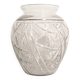 Vase en verre transparent forme boule style art déco