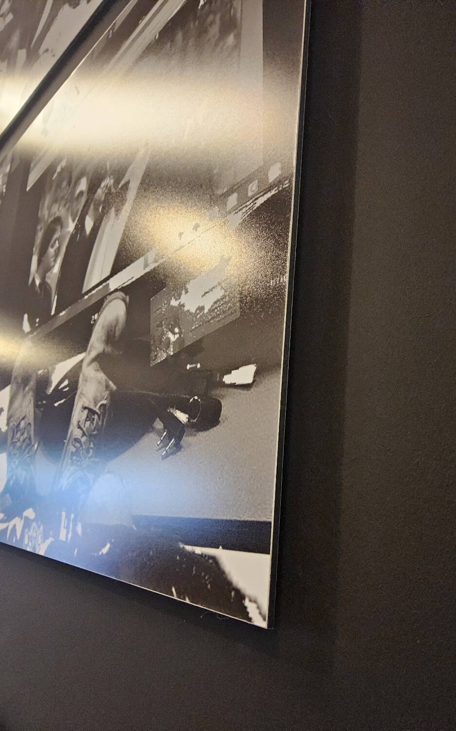 Large black and white artworks / photo collage (160x50)
 feet