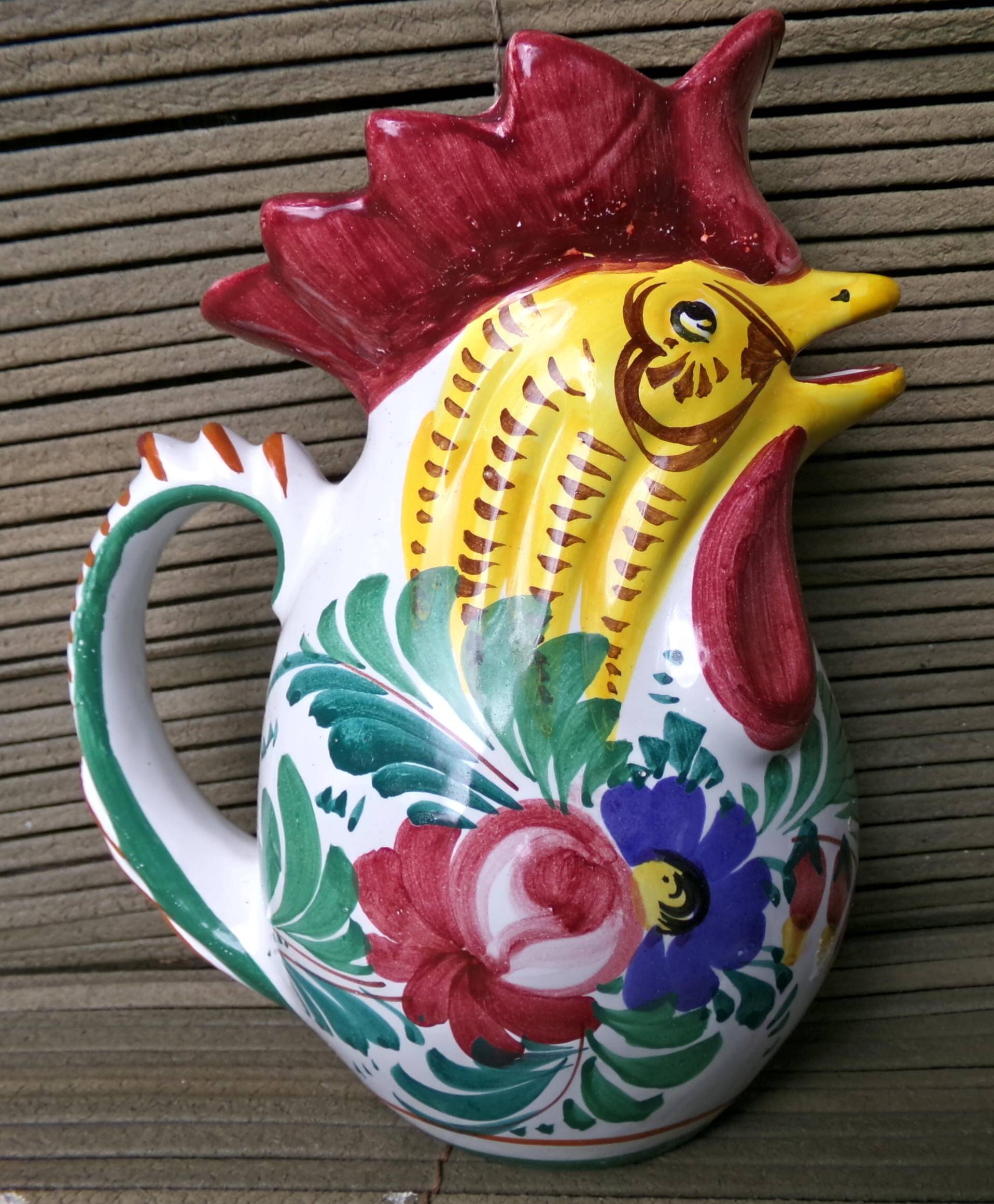 jug large pitcher rooster