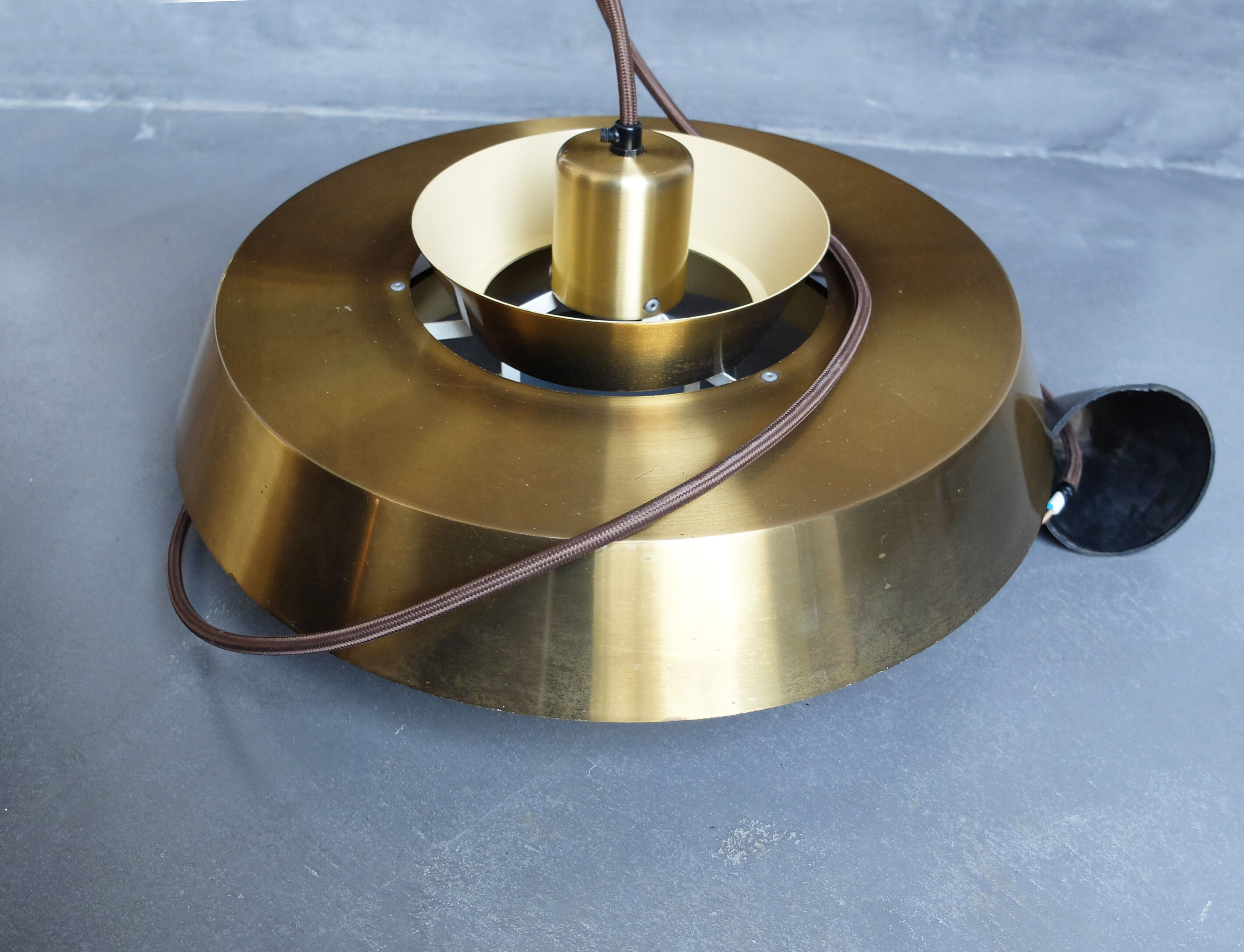 Hanging lamp Nova Brass Jo Hammerborg for Fog & Morup