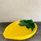 Painted glass dish “le citron”