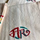 8 AR monogram napkins